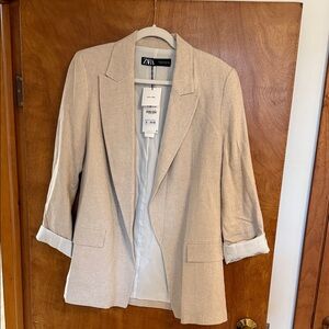 Zara Women's Light Tan Blazer